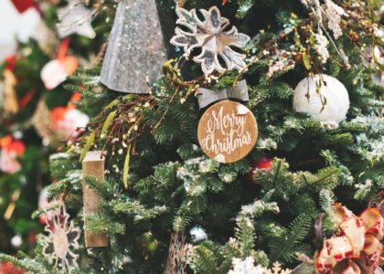 Midnight Allure Theme for Flocked Christmas Trees